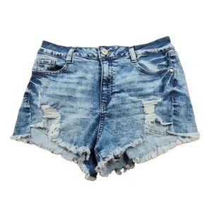 Refuge Womens Cut Off Booty Shorts Hot Pants